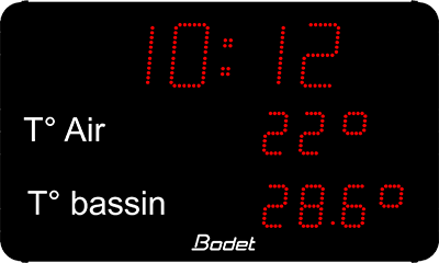 Aquastyle - température pour 1 bassin