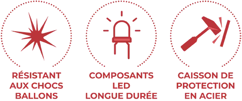 La durabilité et la robustesse du tableau de score 8NT220-F10