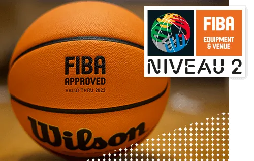 Le tableau de score 8NT325-FS10 est homologué FIBA Niveau 2