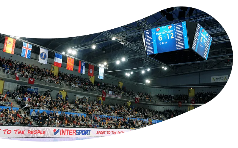 Le pilotage de l’affichage sportif pour les sports collectifs intérieurs