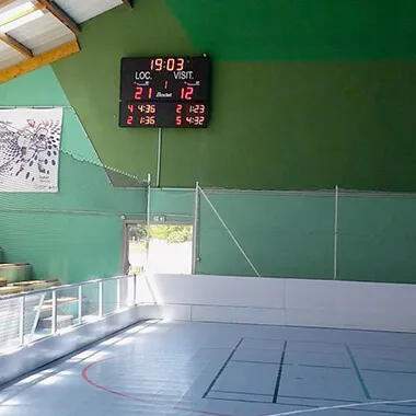 The BTX6125-HK scoreboard is specially designed for ice hockey