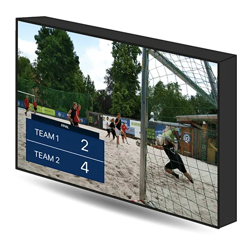 Strapazierfähige Outdoor-Spielstandsanzeigen speziell für Beachsoccer