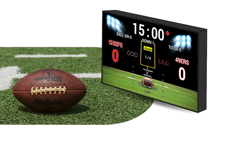 American Football: LED-Bildschirme für Sportanzeigen