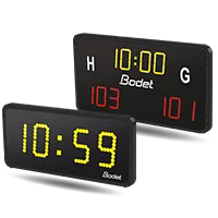 Game clock and game clock-score repeaters