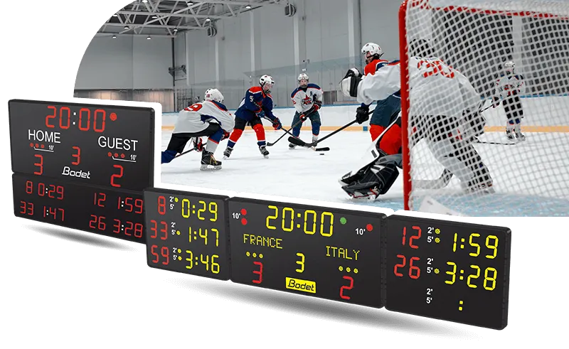 Sports display solutions for ice hockey