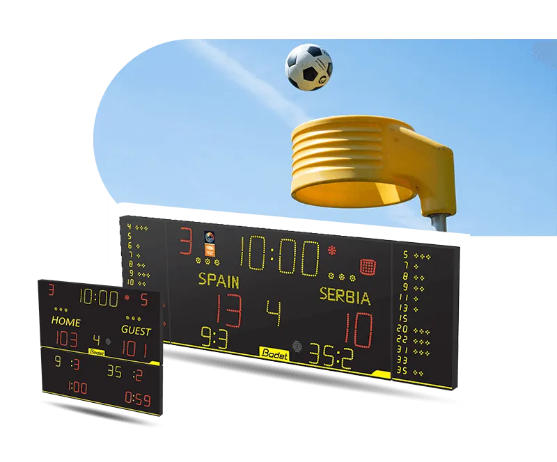 Efficient sports display for Korfball