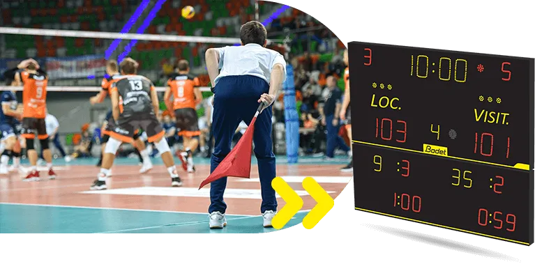 La mesa deportiva 8NT220-F10 para partidos nacionales de voleibol