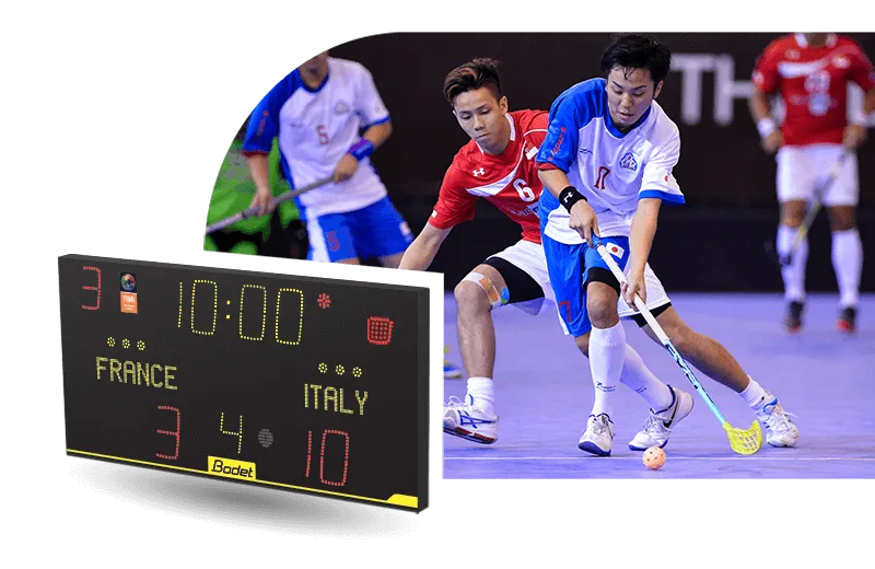 Scoreboards and LED displays: the winning formula for Rink Hockey, Inline Hockey and Floorball
