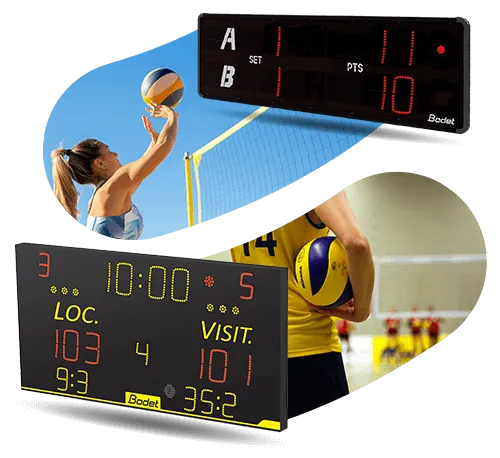 Marcadores adaptados a las reglas del voleibol