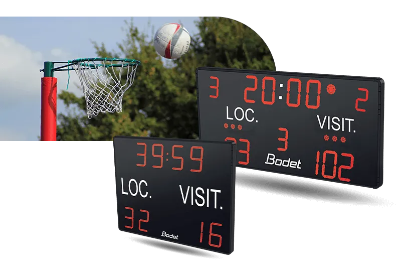 Marcadores Bodet Sport para Netball