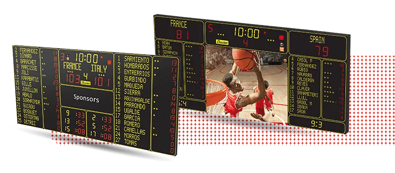 Les tableaux de scores de la gamme 6730 pour l’affichage de haut niveau