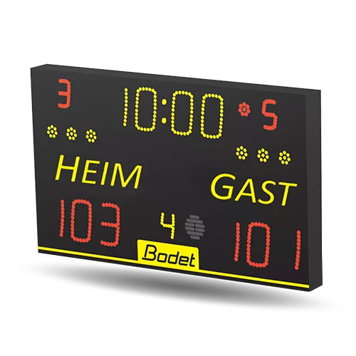 Indoor-Spielstandsanzeige: Basketball, Handball, Volleyball und Badminton